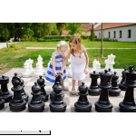 Chess House Premium Giant Chess Set Pieces 25 inch King Black and White  B01GUK23DU